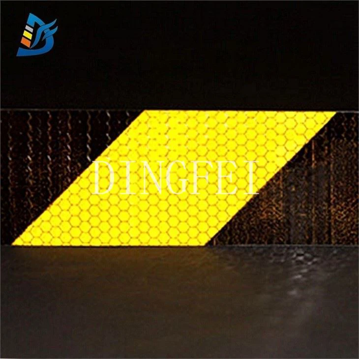 Safety Tape Reflective Stripe Yellow Black