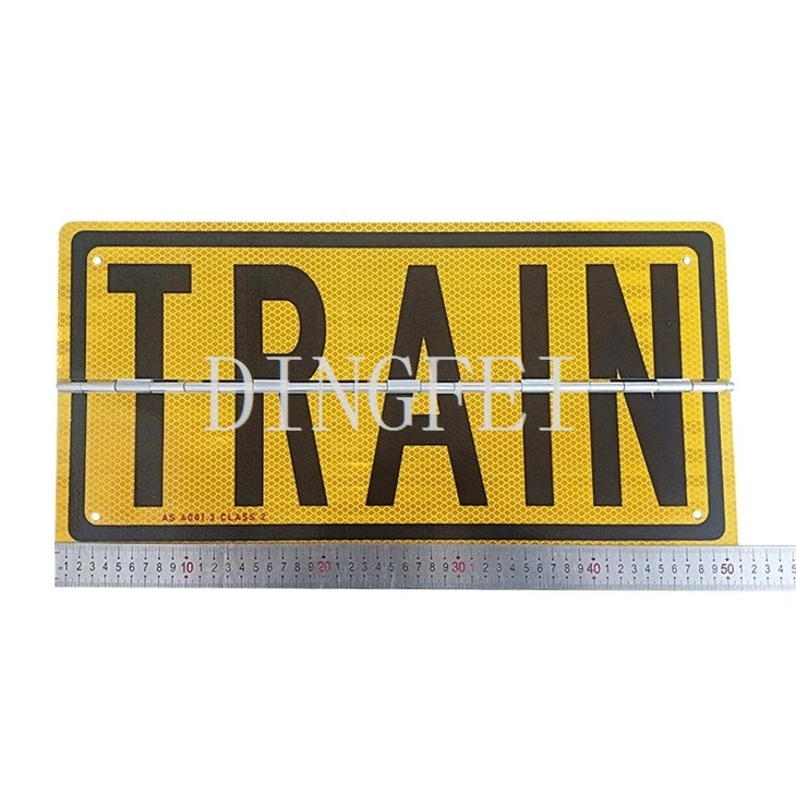 Road Train Reflective Rear Marking Sign