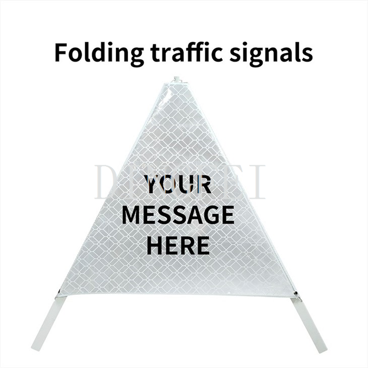 Tent Caution Triangle Shaped Foldable Warning Sign