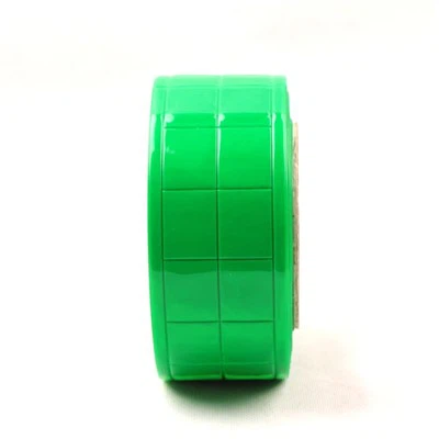 Zielona kratkowana taśma odblaskowa PVC do odzieży